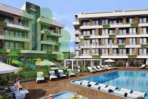 Alanya Oba da Satılık Yeni Proje 1+1 Daireler