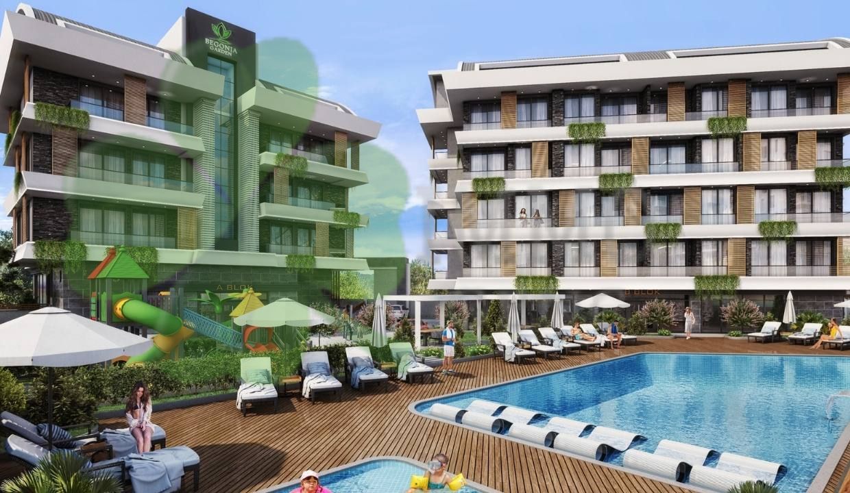 Alanya Oba da Satılık Yeni Proje 1+1 Daireler