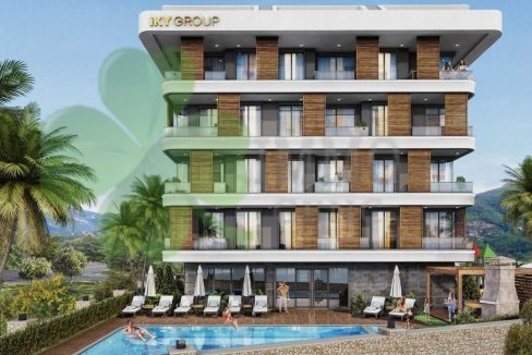 Alanya Oba da Yeni Proje Satılık 1+1 Daireler