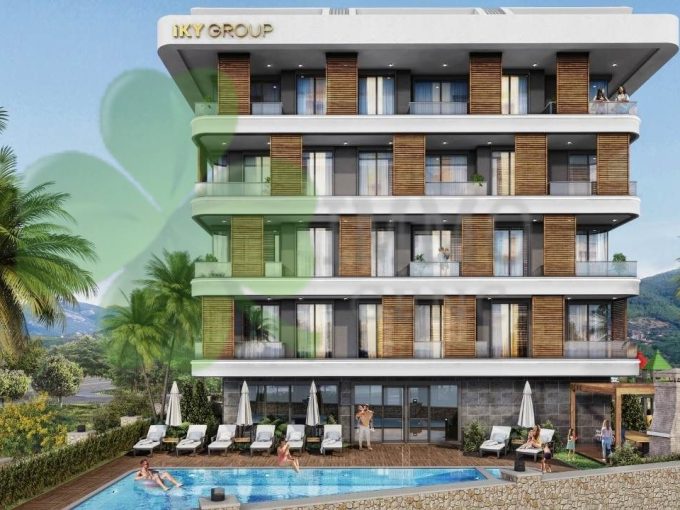 Alanya Oba da Yeni Proje Satılık 1+1 Daireler
