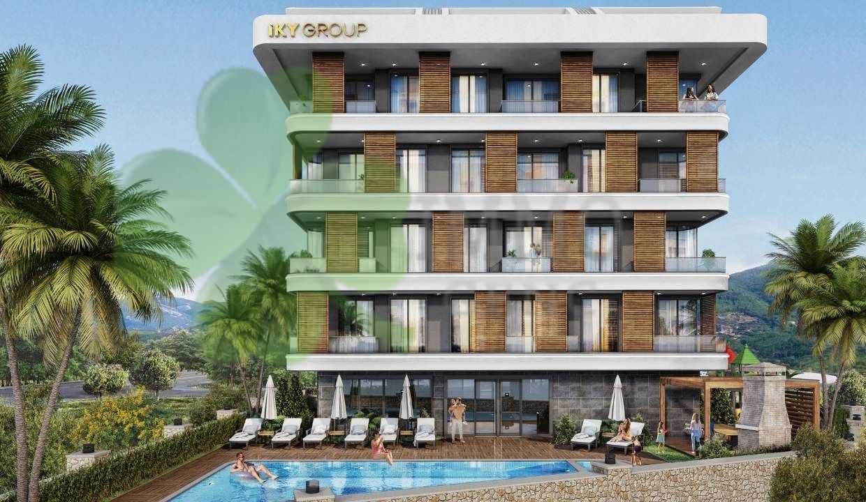 Alanya Oba da Yeni Proje Satılık 1+1 Daireler